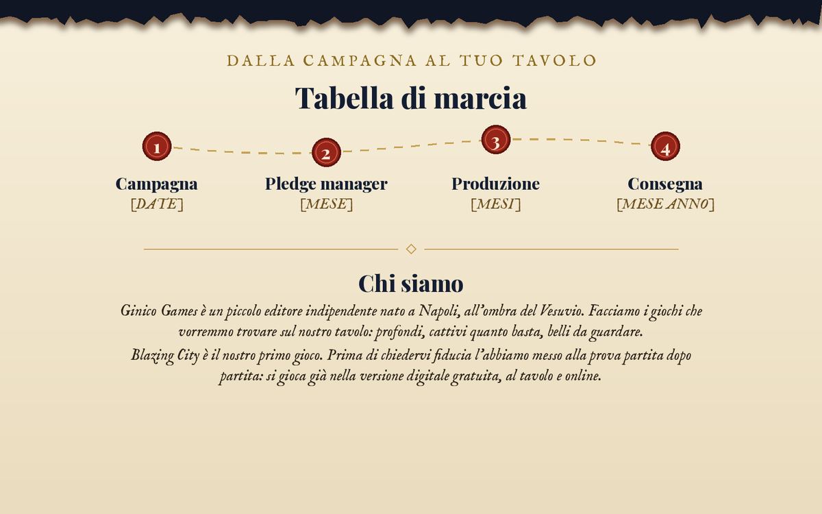 Tabella di marcia e chi siamo