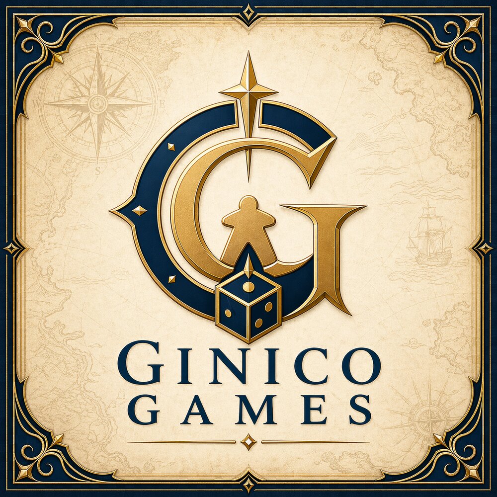 Lo stemma di Ginico Games su pergamena